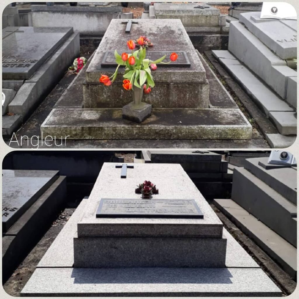 Angleur nettoyage de tombe