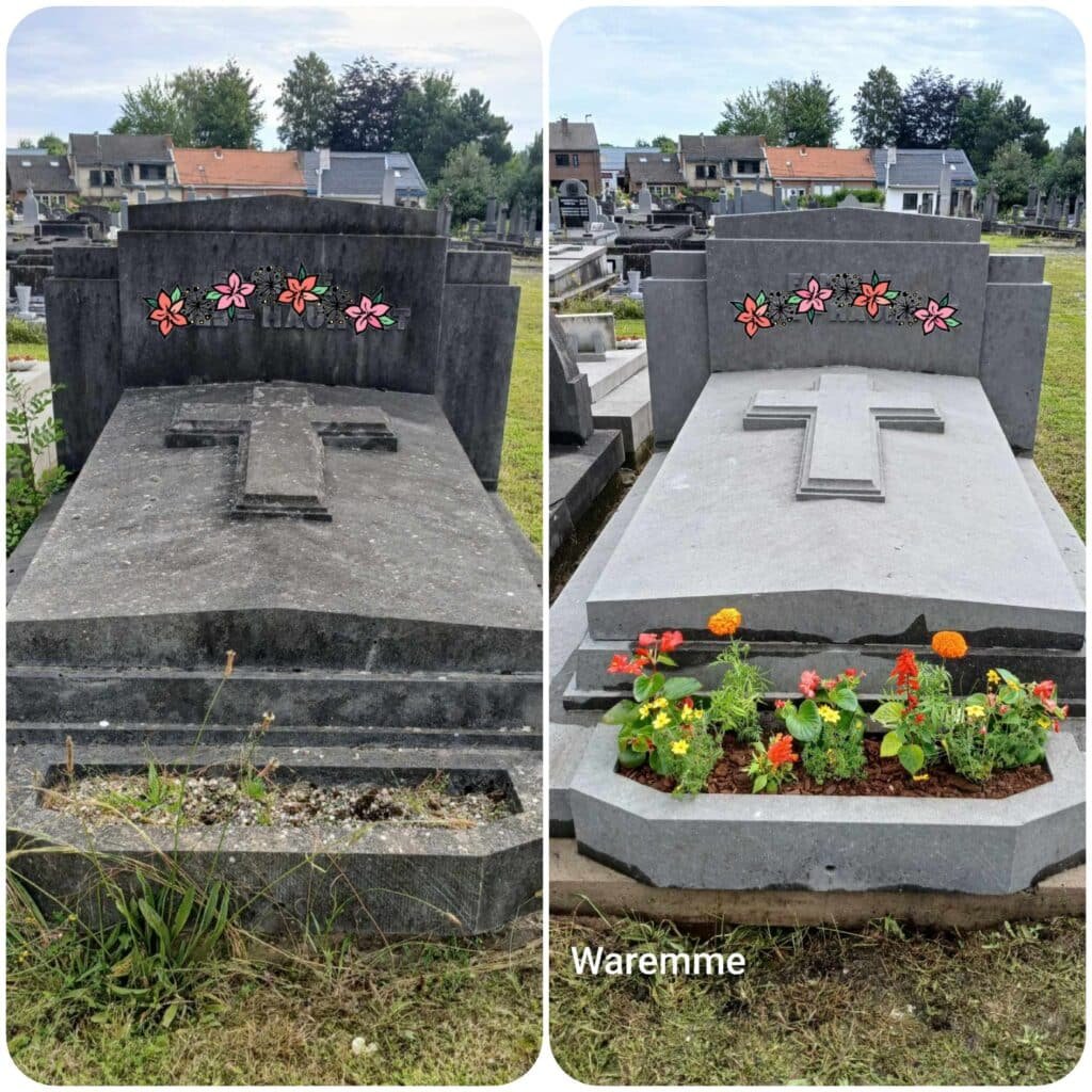 Nettoyage et fleurissement sépulture