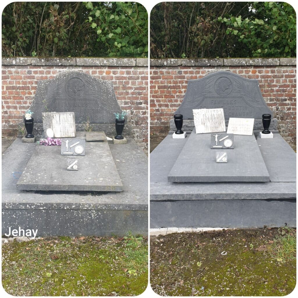 Jehay nettoyage de tombe